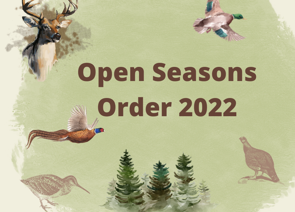 Statement by Minister Noonan on Hunting Licences for Game and Open Seasons Order 2022