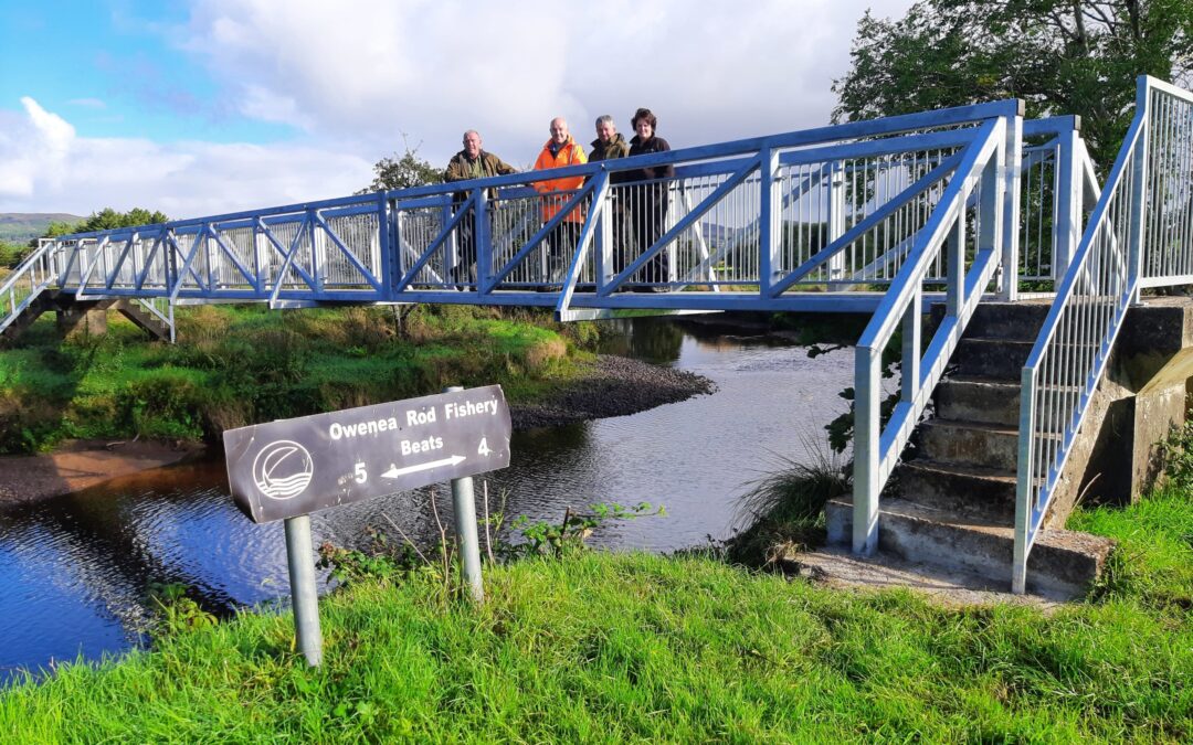 Inland Fisheries Ireland opens new footbridge over the Owenea River in Donegal in a ‘welcome boost’ for angling development